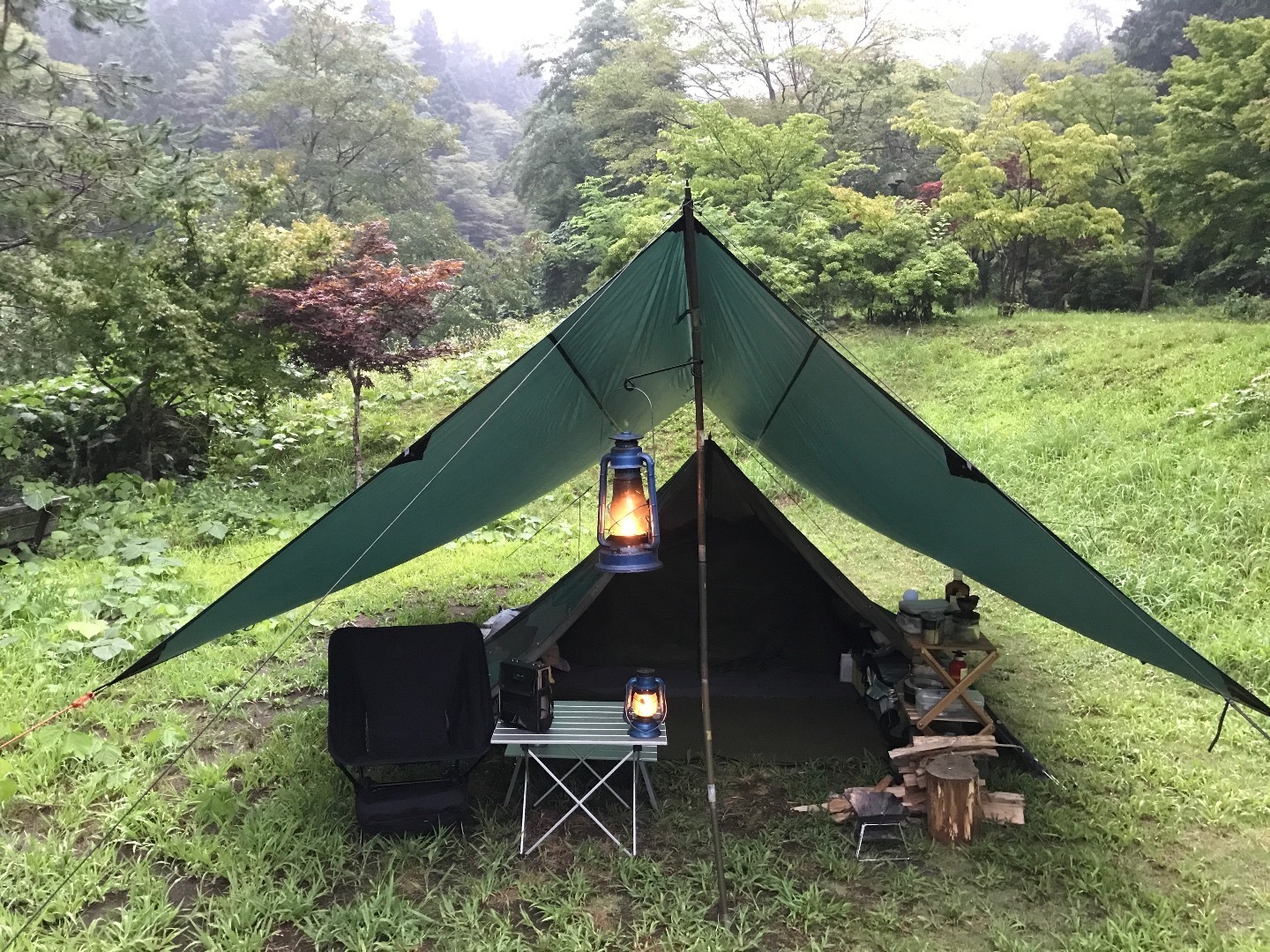 軍幕ソロキャンプ スウェーデン軍幕 その２ Theヨシのキャンプ